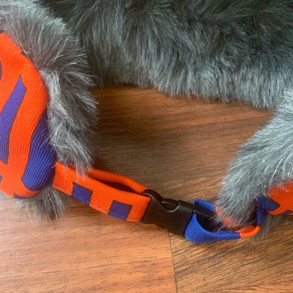 NY New York Mets MLB Baseball JustWorks Lumberjack Winter Fur Trapper Hat Cap - Picture 4 of 6